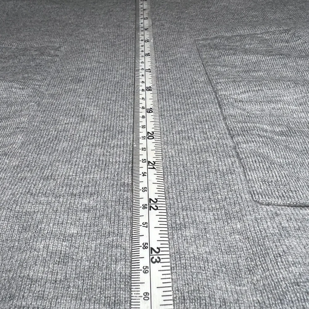 J.Crew Women's Charcoal Grey Long Sleeve 100% Merino Wool Sweater Warm L